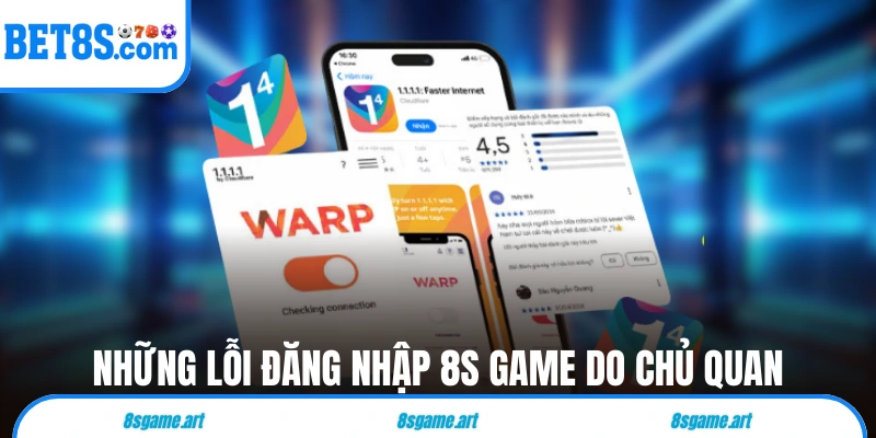 Những lỗi đăng nhập 8s game do chủ quan